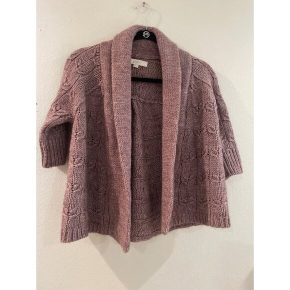 Ann Taylor LOFT | Chunky Alpaca Blend Alpaca Wool Cardigan sweater size M - Picture 1 of 7